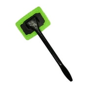 Car Cleaning Window Tool, Microfiber Cloth Car Window Cleanser Brush with Detachable Handle Auto Inside Glass Wiper Interior Accessories Car Cleaning Kit